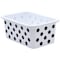 Teacher Created Resources Storage Bin, Plastic, Black/White, 3 PK 20401 - alternate 2